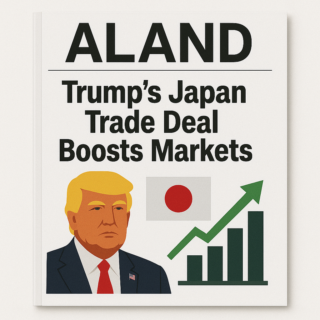  ALAND Magazine Cover Featuring Trump’s Japan Trade Deal and Market Growth
